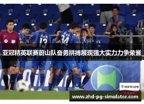 亚冠精英联赛蔚山队奋勇拼搏展现强大实力力争荣誉